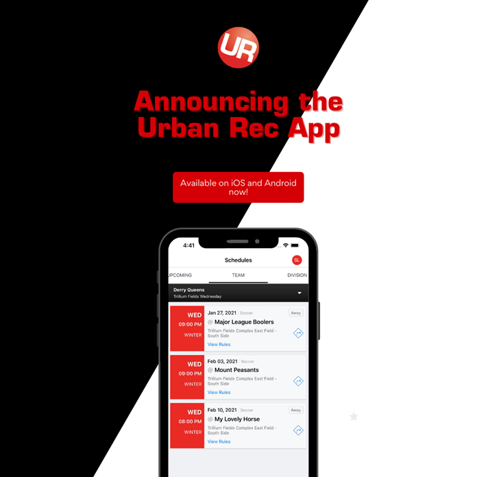 The Urban Rec App Is Here!